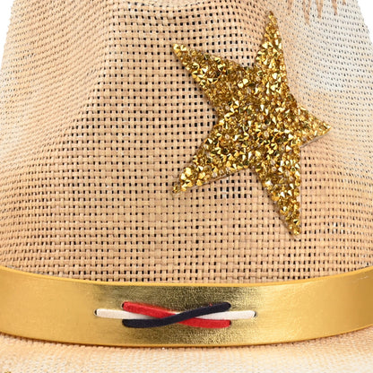 Sparkle Star | Men's & Women's Cowboy Hat Western Cowgirl Hat Straw Sun Hst - Foeran