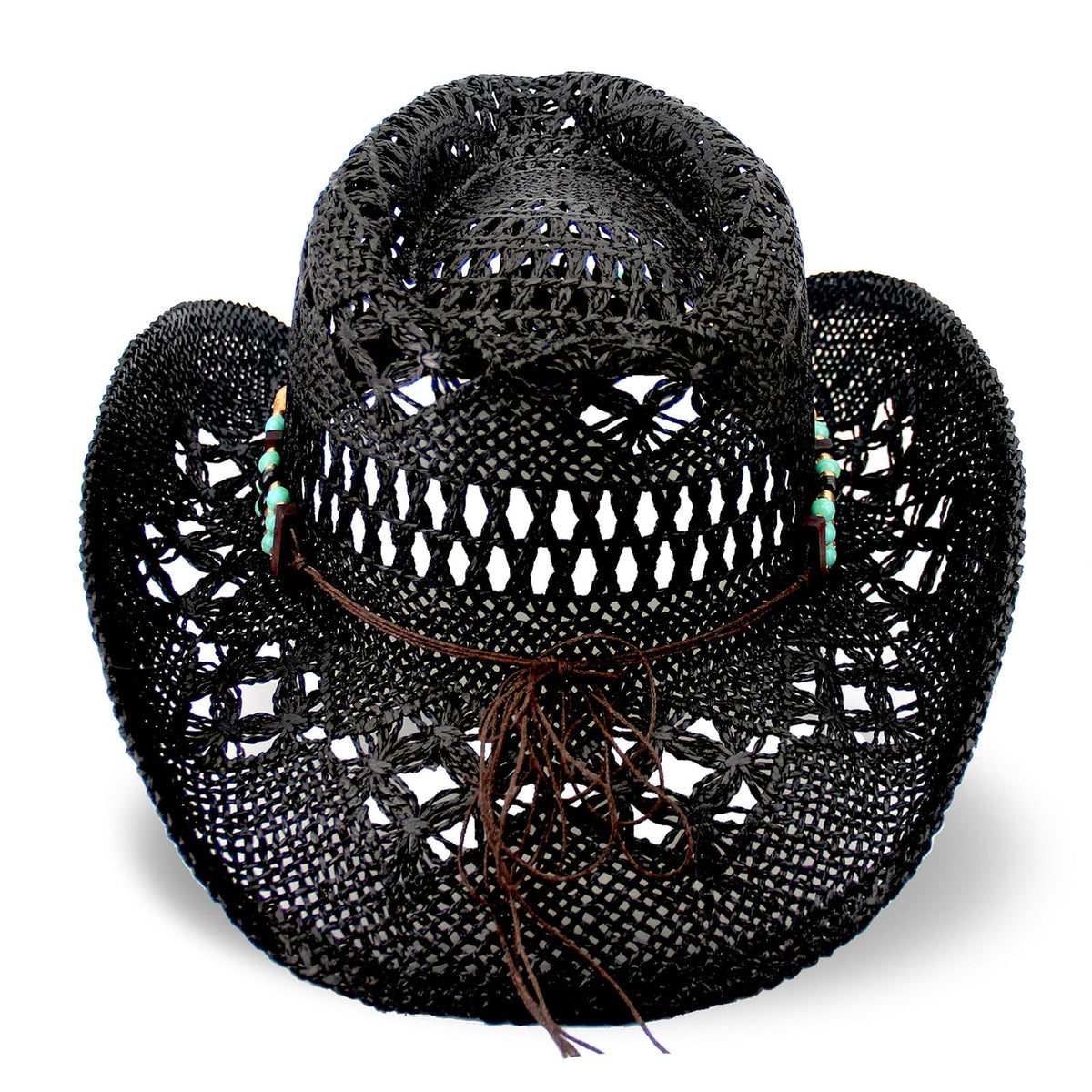 Classic Cowboy Hat For Men & Women Western Cowgirl Hat For Party Travel Beach | Black - Foeran