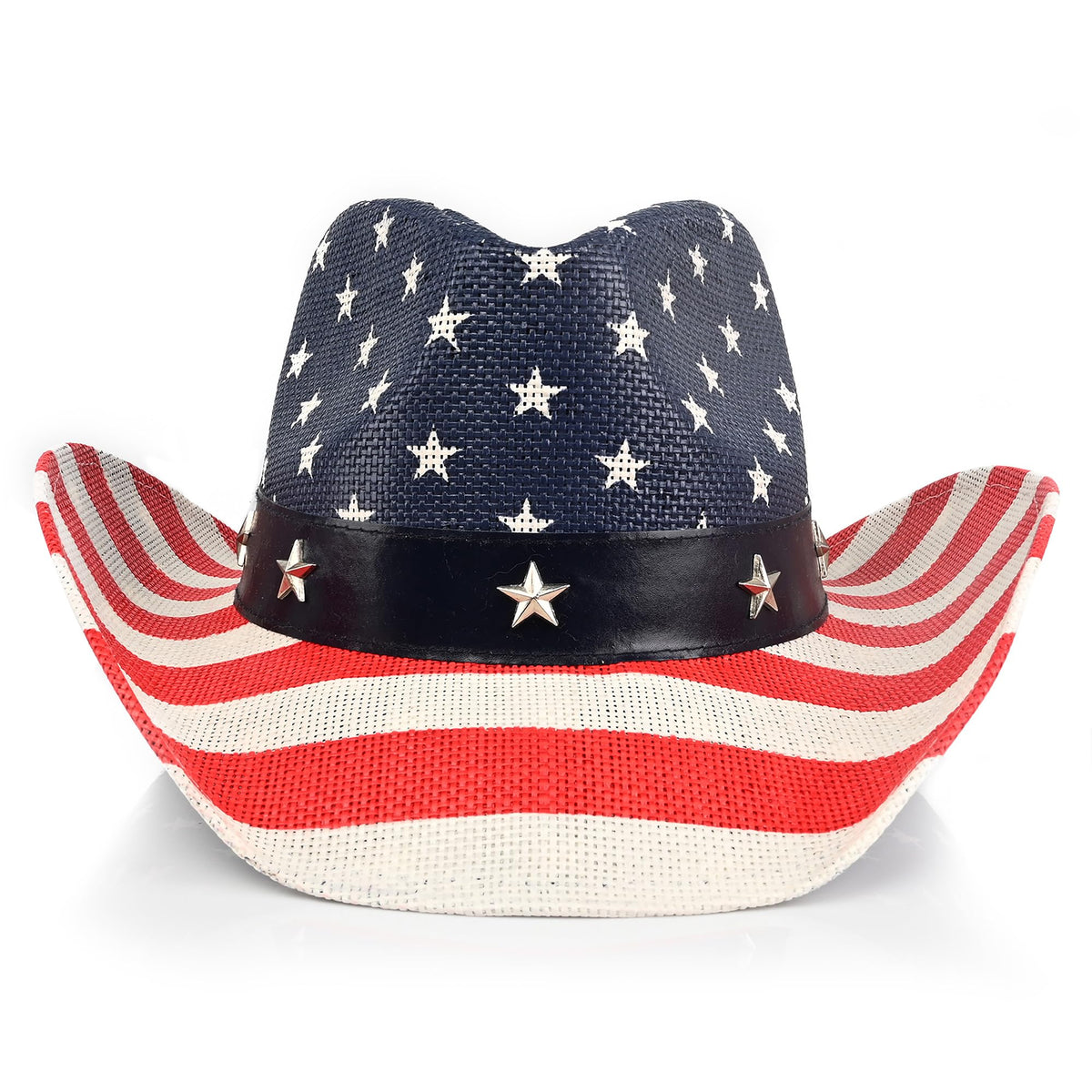 American Flag | Classic Men's & Women's Cowboy Hat Straw Cowgirl Hat - Foeran