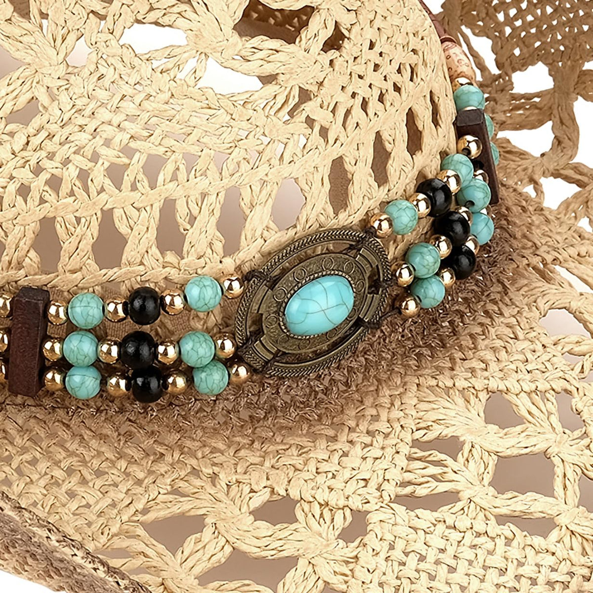 Classic Cowboy Hat For Men & Women Western Cowgirl Hat For Party Travel Beach | Brown - Foeran
