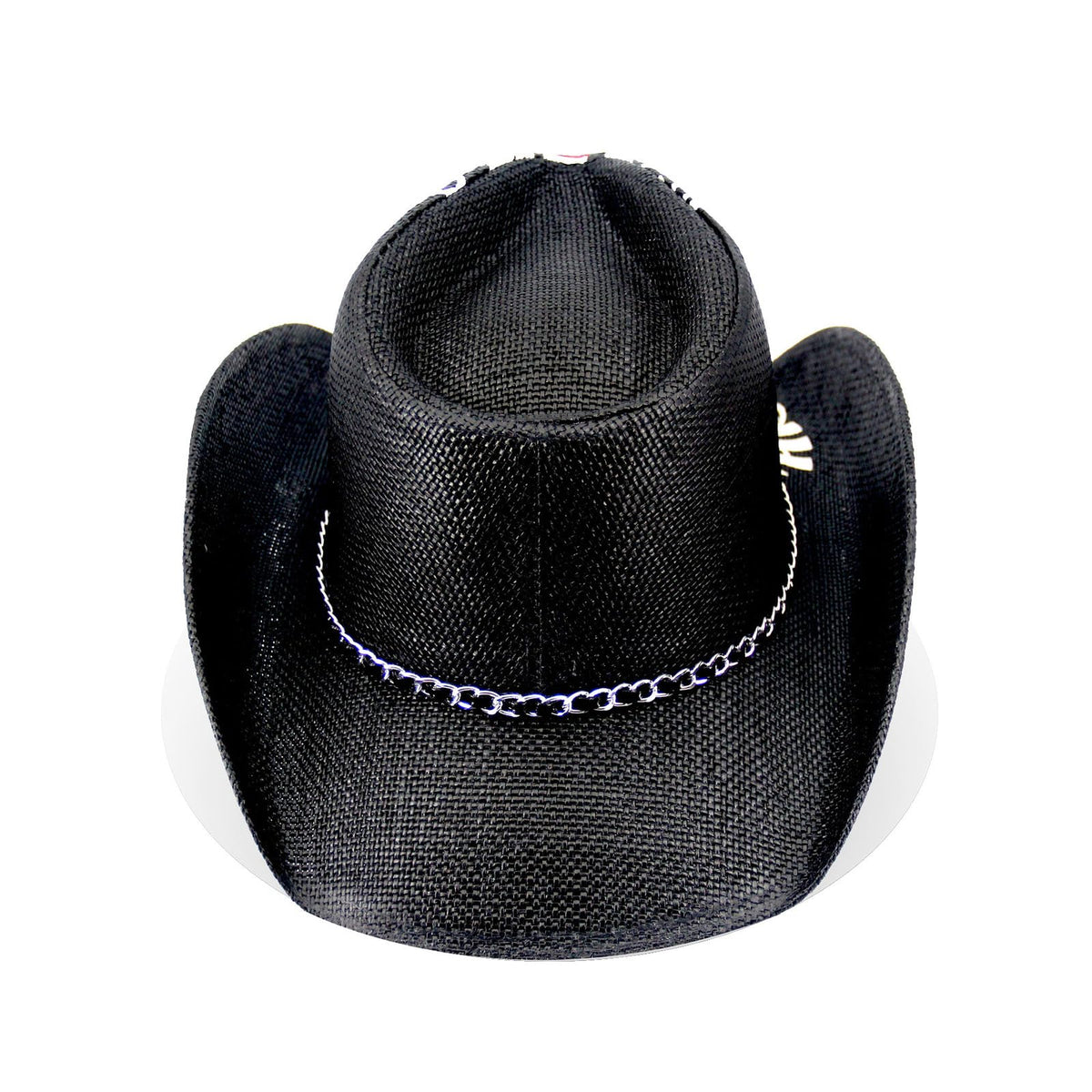 Rock Guitar | Special Men's & Women's Cowboy Hat Straw Cowgirl Hat | Black - Foeran